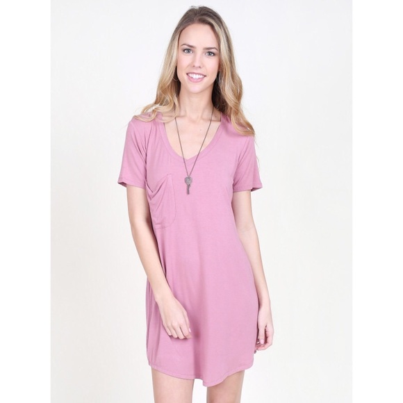 Altar’d State Pocket Tee Dress - Picture 1 of 5
